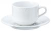 Kaffee-Untertasse 14.5cm (D); weiß; rund; Porzellan